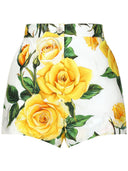 Dolce & Gabbana P Rinted Cotton Shorts