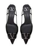 Valentino Garavani V Logo Slingback Pumps