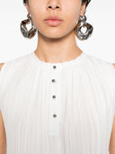 Lanvin Pleated Sleeveless Top