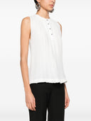 Lanvin Pleated Sleeveless Top