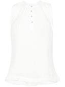 Lanvin Pleated Sleeveless Top