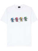 Paul Smith Faces Print Cotton T Shirt