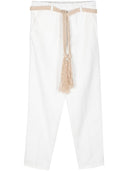 Alysi Cotton Cropped Trousers