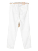 Alysi Cotton Cropped Trousers