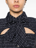 Alessandra Rich Checked Tweed Cropped Jacket
