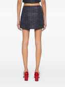 Alessandra Rich Squin은 트위드 미니 스커트를 확인했습니다