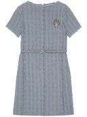 Gucci Cruise Wool Wool Tweed Mini Dress