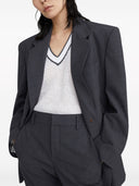 Brunello Cucinelli Tropical Wool Jacket With Shiny Details