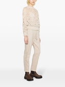 Brunello Cucinelli Openwork Mesh Cotton Sweater