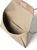 Brunello Cucinelli -kuvertväska med glänsande axelbälte