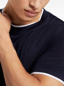 Brunello Cucinelli Faux Layering Silk And Cotton T Shirt