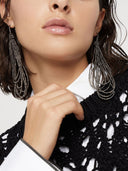 أقراط برونيلو كوتشينيللي الفضية