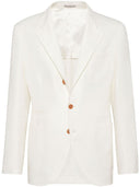 Brunello Cucinelli Deconstructed Cotton And Linen Blazer