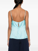 Forte Forte Micro Damier Strappy Top