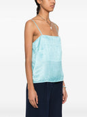 Forte Forte Micro Damier Strappy Top