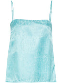 Forte Forte Micro Damier Strappy Top
