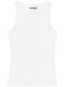 Ganni Ribbed Organic Cotton Top