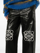 Loewe Anagram Baggy Leather Trousers
