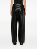 Loewe Anagram Baggy Leather Trousers