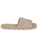 Bottega Veneta Jack Rafia Flat Sandals