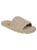 Bottega Veneta Jack Rafia Flat Sandals