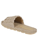 Bottega Veneta Jack Rafia Flat Sandals