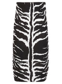 Alaia Printed Midi Skirt