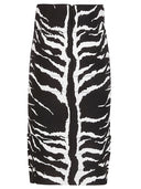 Alaia Printed Midi Skirt