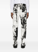 Alexander Mc Queen Printed Denim Jeans