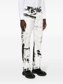 Alexander Mc Queen Printed Denim Jeans