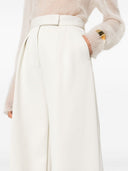 Max Mara Wide Leg Cotton Blend Trousers