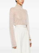 Max Mara Wide Leg Cotton Blend Trousers