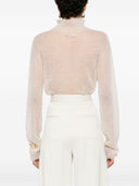 Max Mara Wide Leg Cotton Blend Trousers