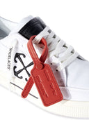 Off White Low Vulcanized Canvas Sneakers