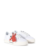 Off White Low Vulcanized Canvas Sneakers