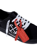 Off White Low Vulcanized Canvas Sneakers