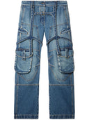 Off White Cargo Denim Jeans