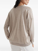 Brunello Cucinelli Cashmere And Silk Blend V Necked Sweater