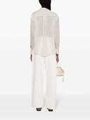 قميص من مزيج القطن والحرير من برونيلو كوتشينيللي