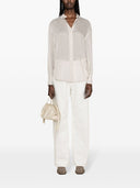 قميص من مزيج القطن والحرير من برونيلو كوتشينيللي