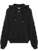 Fra White Logo Cotton Hoodie