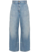 Palm Angels Wide Leg Denim Jeans