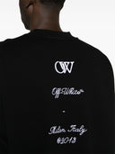 Off White Logo Cotton Sweatshirt
