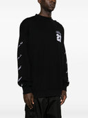Off White Logo Cotton Sweatshirt