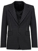 Alexander Mc Queen Pinstripe Single Breasted Jacket