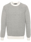 Emporio Armani Allover Logo Wool Jumper