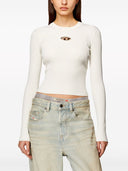 T-shirt à manches longues du logo diesel