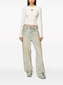 T-shirt à manches longues du logo diesel