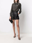 Saint Laurent Micro Polka Dot Blusa
