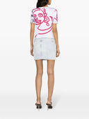 Mini falda de mezclilla del logotipo diesel